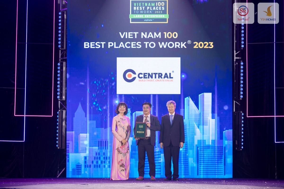 nha thau central nhan giai thuong top 100 nam 2023