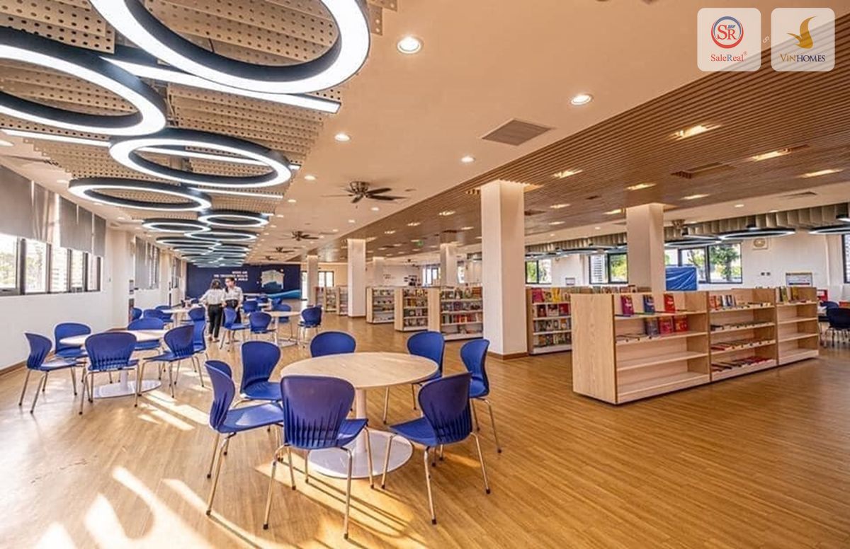 thu vien tai vinschool vinhomes smart city