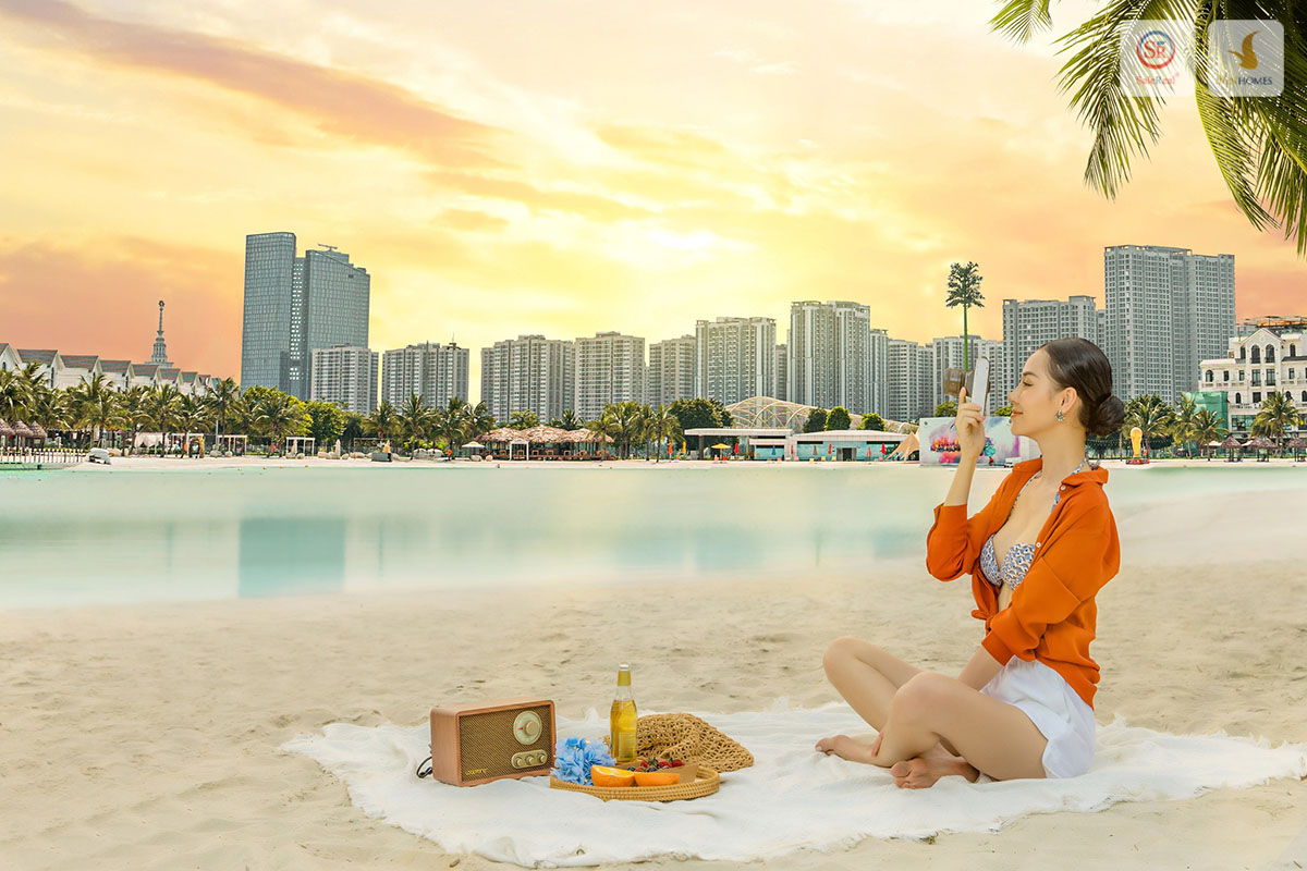 bien nhan tao vinhomes ocean park