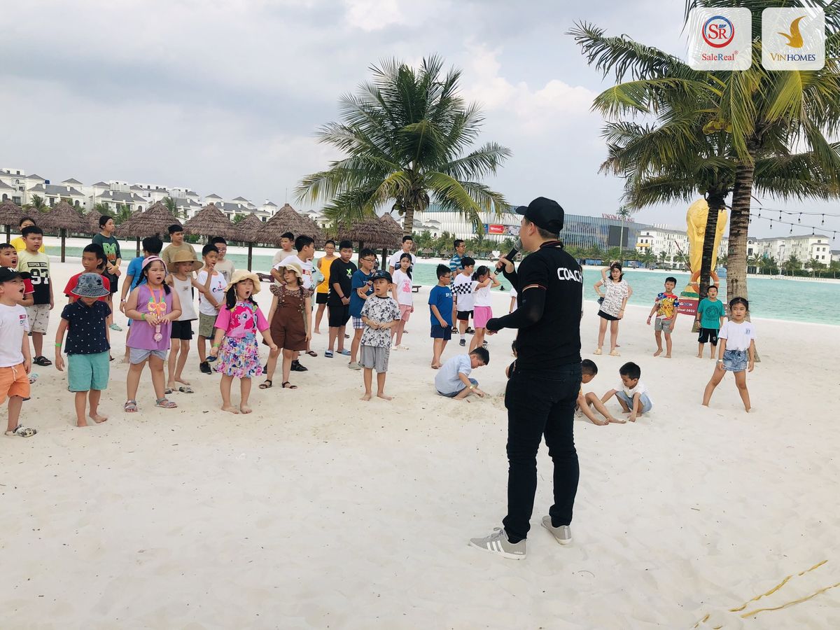 hoat dong team buikding o tropical lagoon vinhomes ocean park 3